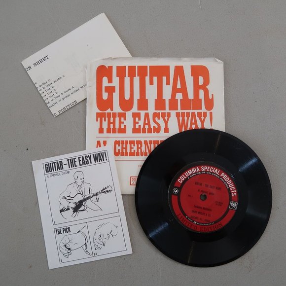 Guitar The Easy Way Vinyl 45 Al Chernet Record Instructional Booklet 1-201 - Picture 2 of 9